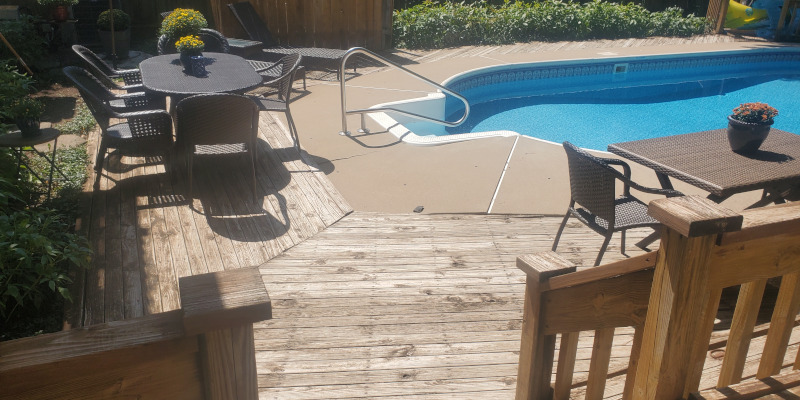 Pool Deck Cleaning in Lawrence, Kansas