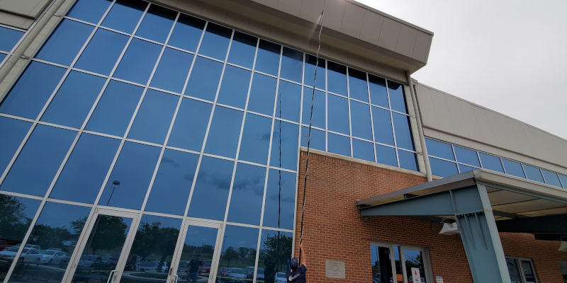 Exterior Commercial Window Cleaning in Topeka, Kansas